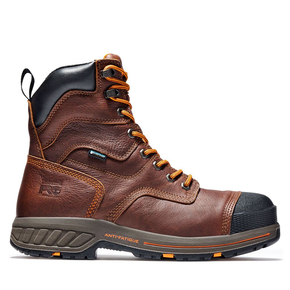 Timberland Mens Work Boots PRO® Helix HD 8" Comp Toe - Brown - India MU0842963